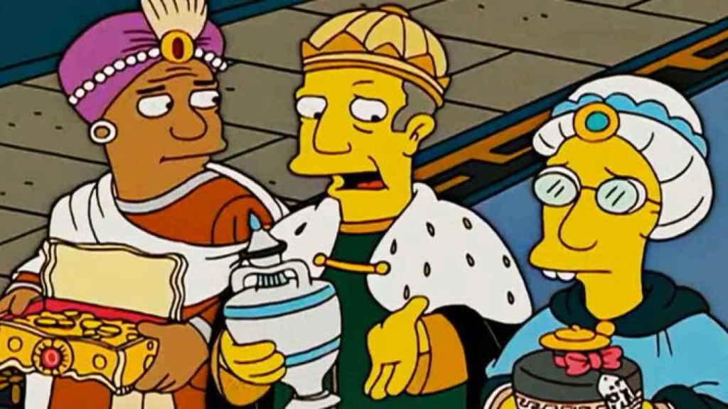 Los tres Reyes Magos, en un capítulo de Los Simpson.