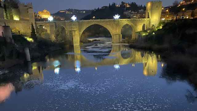 Imagen del río Tajo a su paso por Toledo este jueves 5 enero. Foto: Toledo Olvidado
