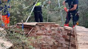 Rescate de un hombre caído a un pozo en Cártama.