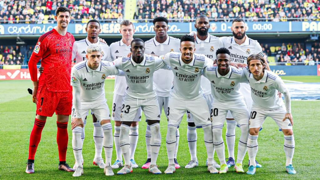 La alineación del Real Madrid frente al Villarreal.