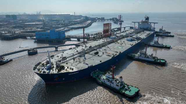 Un petrolero en un puerto de China esta semana.