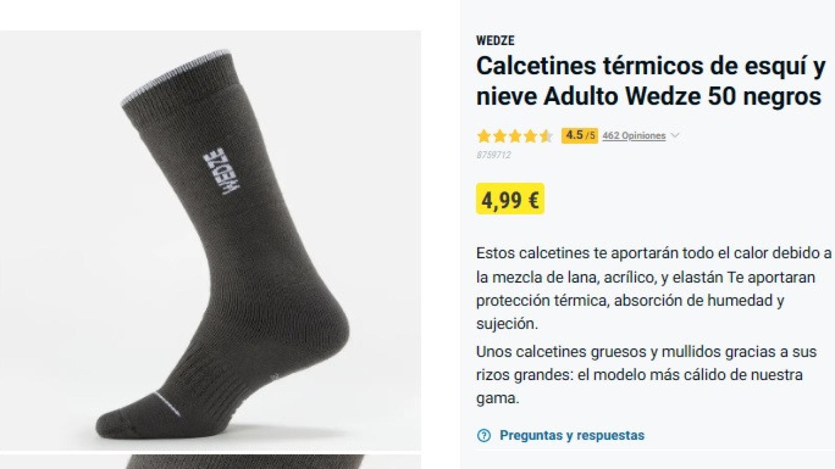 calcetines térmicos de Decathlon arrasan: 4,99 euros