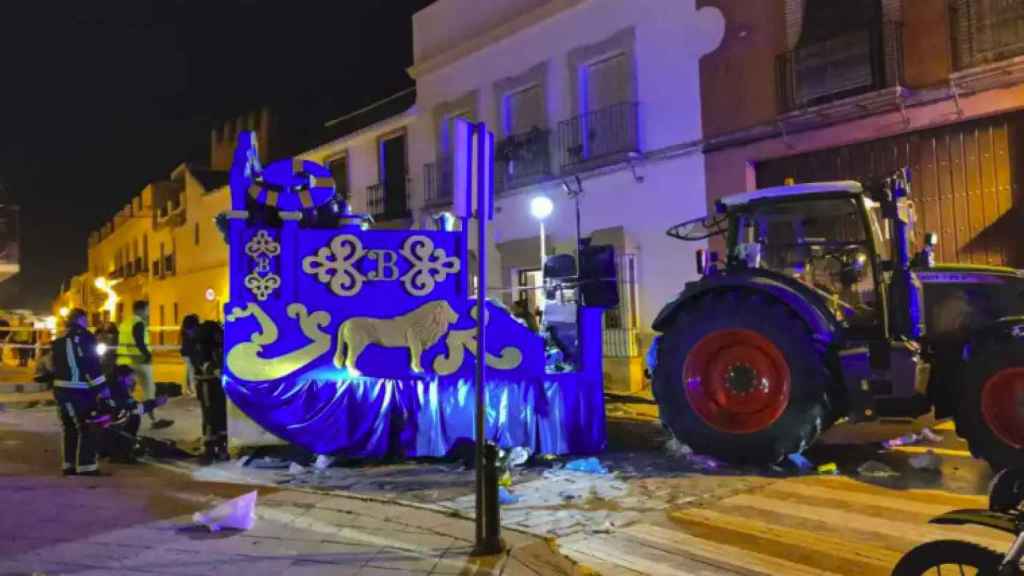 El tractor que arrolló a Lola Álvarez en Marchena
