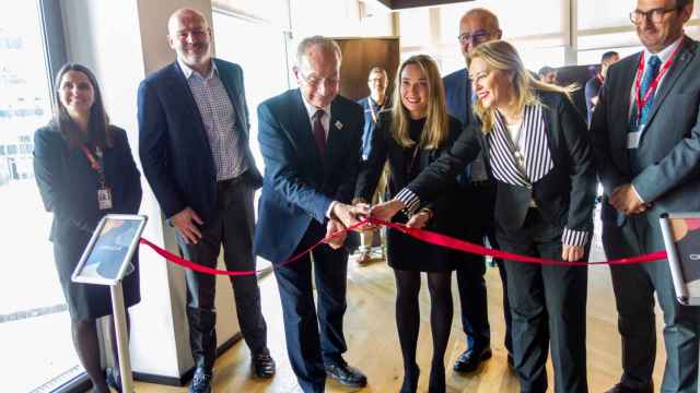 Un momento de la inauguración del nuevo centro de Oracle en Málaga este pasado 9 de enero.