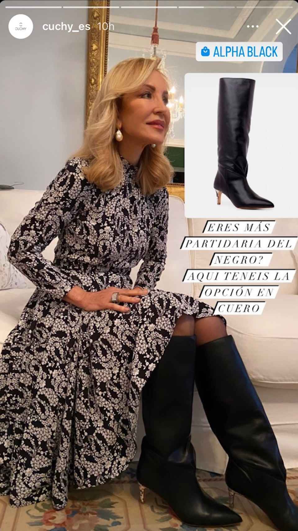 Aprovechar escolta maquillaje Las botas más increíbles de Carmen Lomana: cuero negro, tacón sensato y lo  mejor... están rebajadas