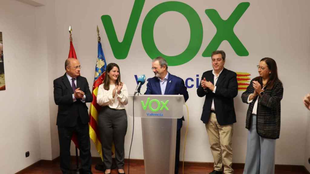Carlos Flores Juberías, tras ser nombrado candidato de Vox a la Generalitat Valenciana. EE