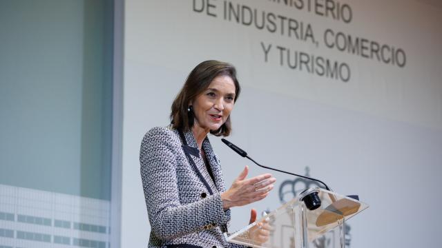 La ministra de Industria, Comercio y Turismo, Reyes Maroto, el pasado mes de diciembre.