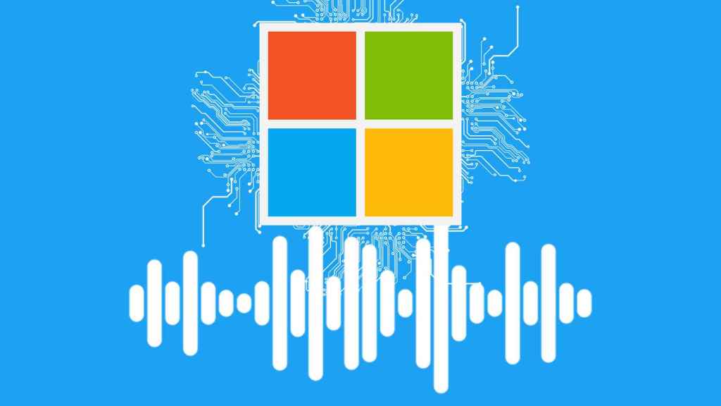Fotomontaje con el logo de Microsoft.