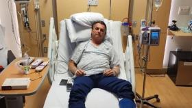 Jair Bolsonaro, ex presidente de Brasil, en un hospital de Florida.