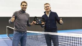 Rafa Nadal y Alejandro Agag, presidente y cofundador de E1