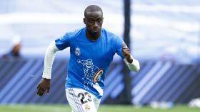 Ferland Mendy, durante un entrenamiento del Real Madrid