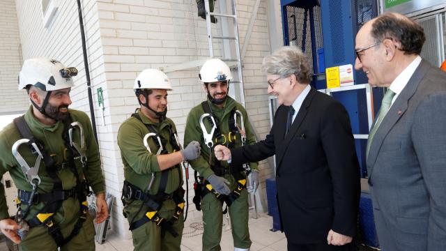 Galán y Breton en el Campus de Innovación y Formación de Iberdrola. Foto: Iberdrola.