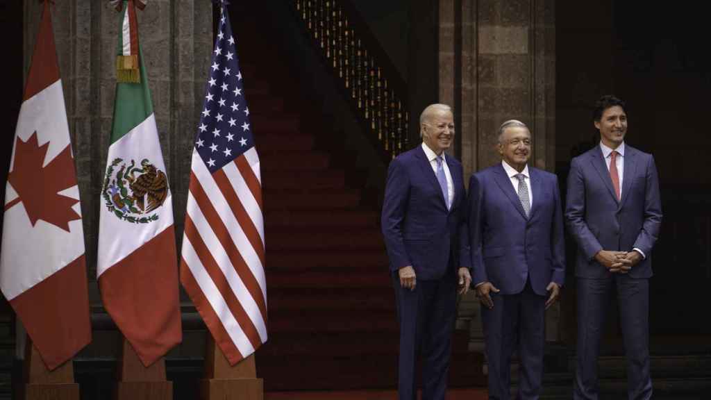 Cumbre de los Tres Amigos entre Joe Biden, Justin Trudeau y Andrés Manuel López Obrador.