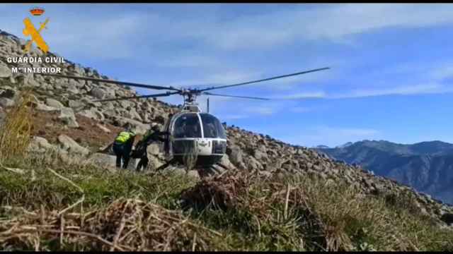 Labores de búsqueda del montañero desparecido en la Sierra de Béjar