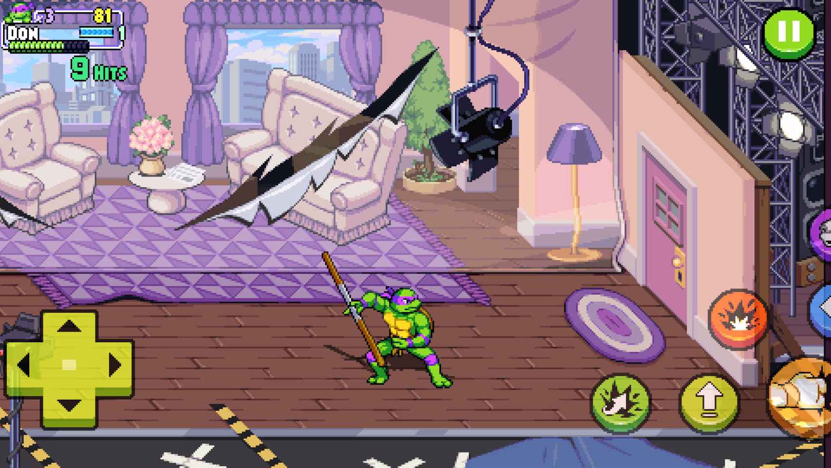 El juego de las Tortugas Ninja para móvil