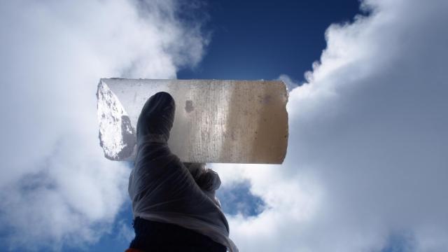 Uno de los isótopos de hielo de la Antártida analizados por los investigadores.