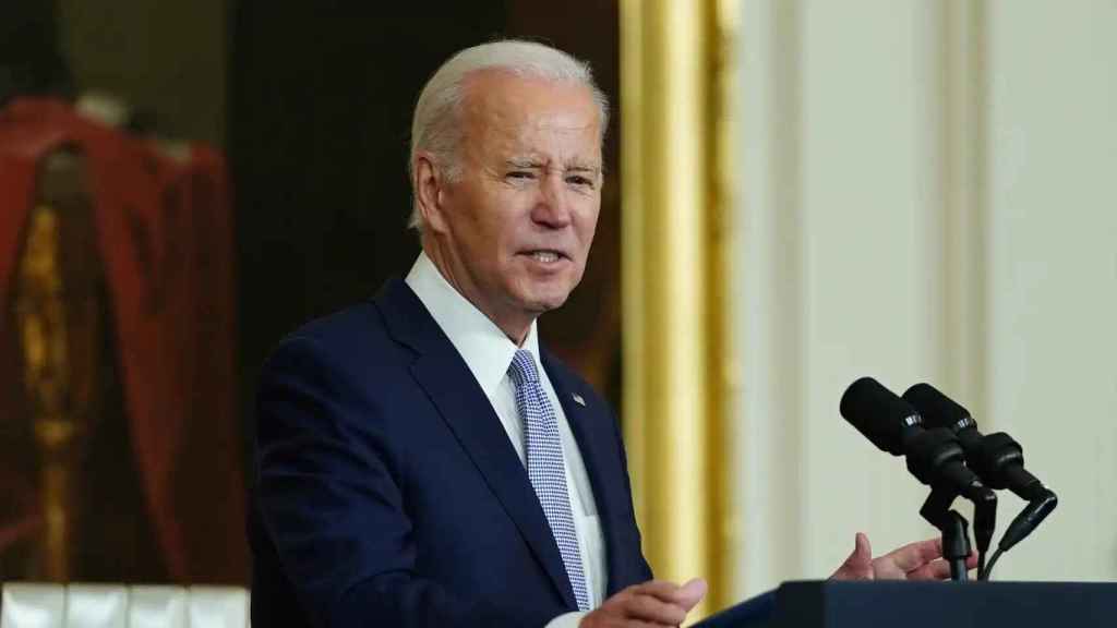 Joe Biden durante una ceremonia.