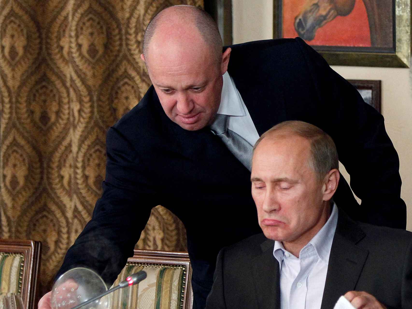 Eugeni Prigozhin y Vladímir Putin