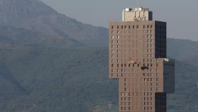 Torre del barrio de 'La Rosaleda' en Ponferrada