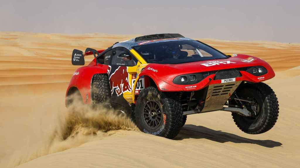 Sebastien Loeb durante una etapa del Rally Dakar 2023