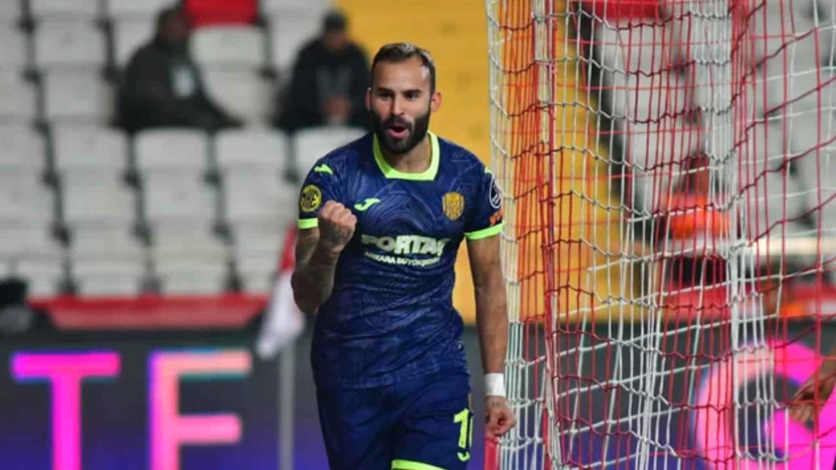 Jesé Rodríguez celebra un gol con el Ankaragücü