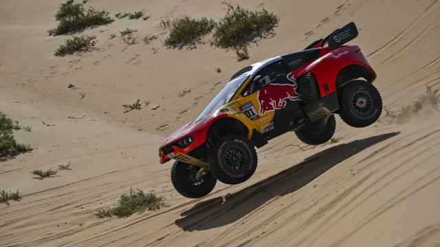 Sebastien Loeb durante una etapa del Rally Dakar 2023