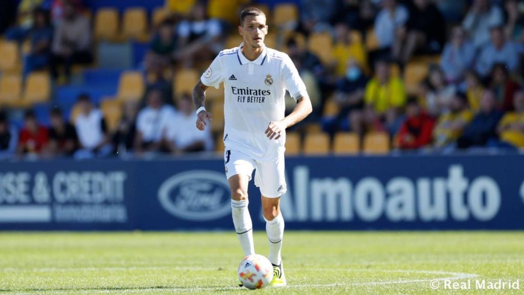 Rafa Marín durante un partido con el Castilla