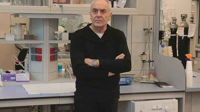 El investigador Javier DeFelipe, en su laboratorio del Instituto Cajal (CSIC)