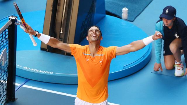 Rafa Nadal, en el Abierto de Australia