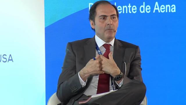 El presidente de Iberia, Javier Sánchez-Prieto, durante su intervención en foro Hotusa.