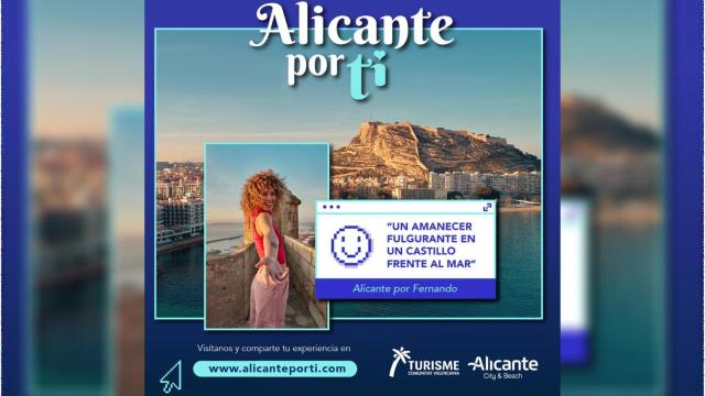 El cartel de Alicante por Ti que va a difundir la ciudad en Madrid.