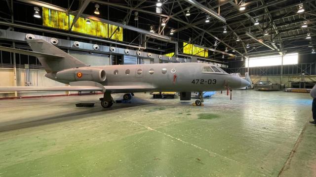 El avión militar cedido por el Ejército del Aire a la Universidad de Castilla-La Mancha