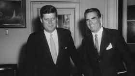 Antonio Garrigues y el presidente de los Estados Unidos, John F. Kennedy.