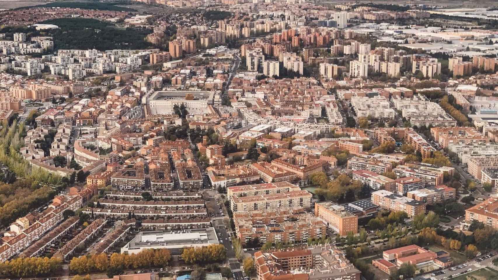 Vista panorámica del núcleo urbano de San Fernando de Henares.
