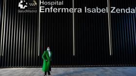 Isabel Díaz Ayuso durante la inauguración del Hospital Enfermera Isabel Zendal en diciembre de 2020.