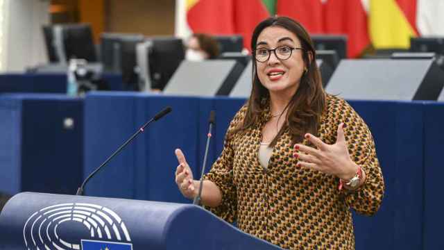 La eurodiputada socialista Mónica Silvana, durante una intervención ante el pleno de la Eurocámara