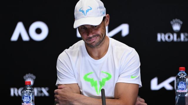 Rafa Nadal, en rueda de prensa