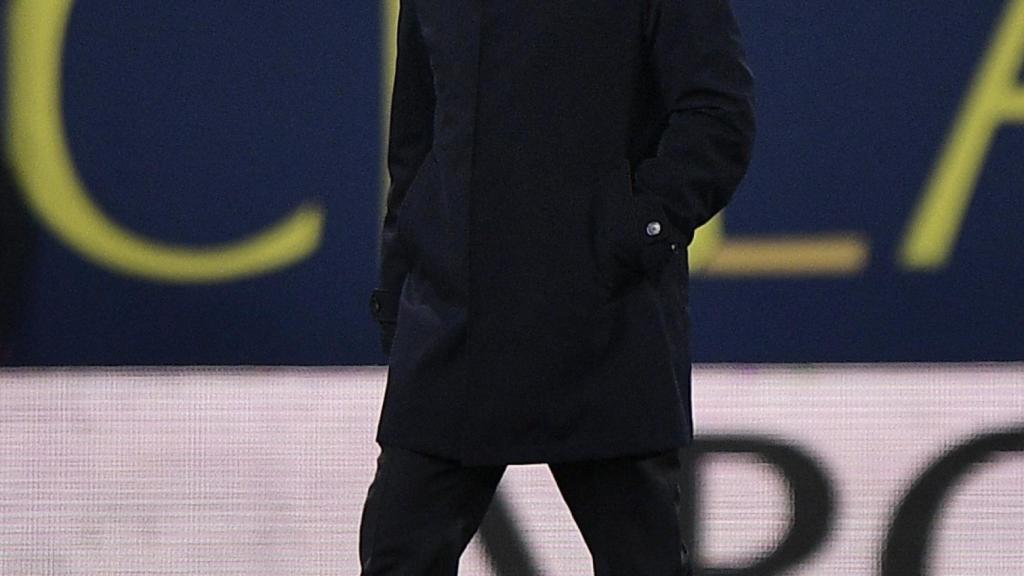 Carlo Ancelotti, en el partido ante el Villarreal.