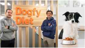 Gonzalo y Sergi, dueños de Dogfy Diet, la empresa que hace comida 'real food' para perros.
