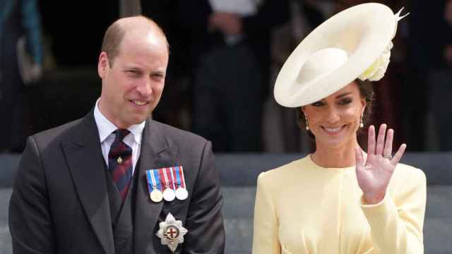 El príncipe Guillermo y Kate Middleton en la celebración del Jubileo de Platino de Isabel II.