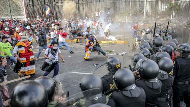 Protestas contra el gobierno peruano, el pasado viernes en Lima.