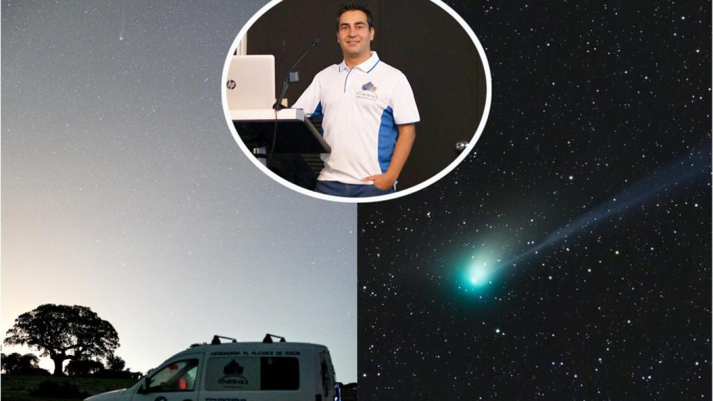 Montaje de Óscar y la foto elegida por la NASA