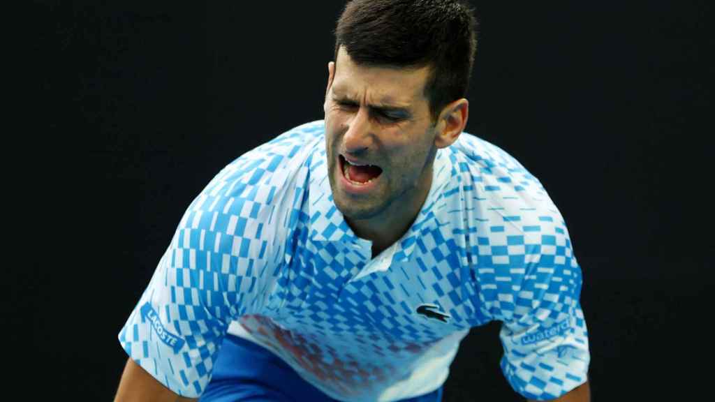 Novak Djokovic, durante el Abierto de Australia