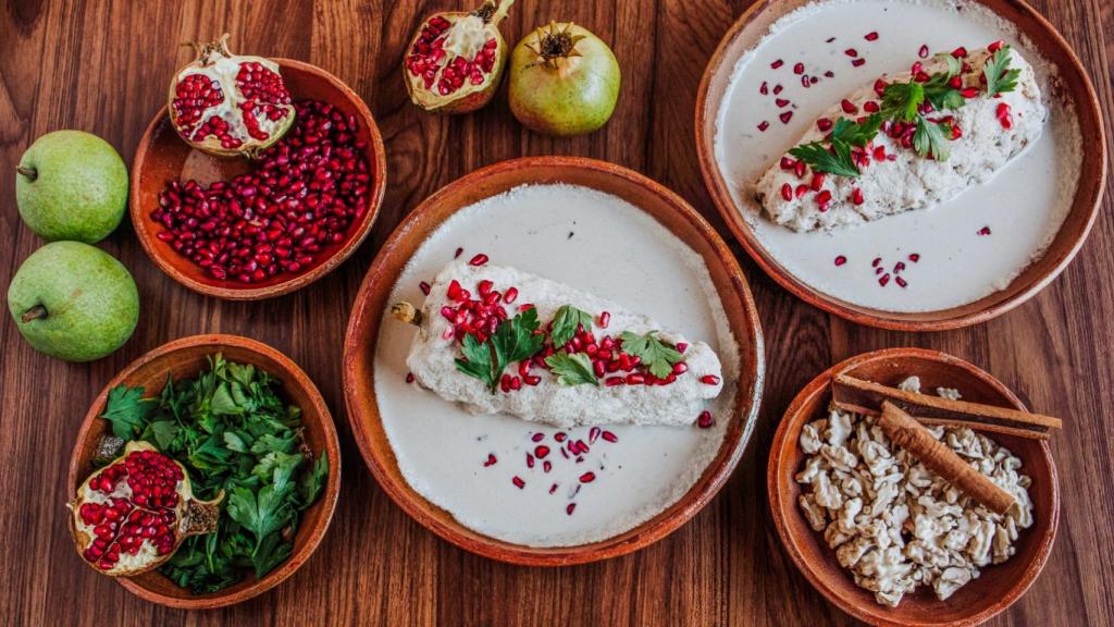 Chile en nogada, uno de los platos más célebres de la gastronomía poblana