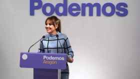 La coordinadora autonómica de Podemos Aragón, Maru Díaz.