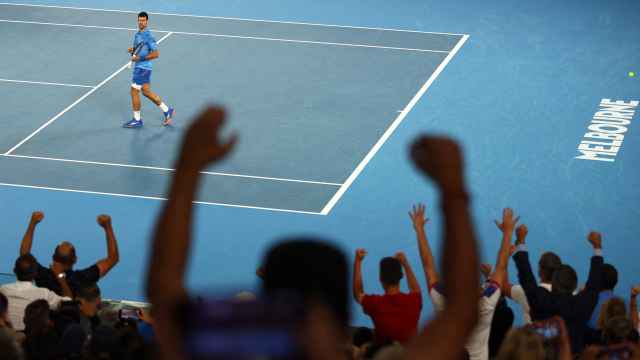 Novak Djokovic, celebrando una victoria en el Open de Australia 2023