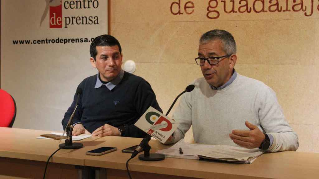 Miguel Cócera y Vidal Gaitán. Foto: Ayuntamiento de Yebes (Guadalajara).