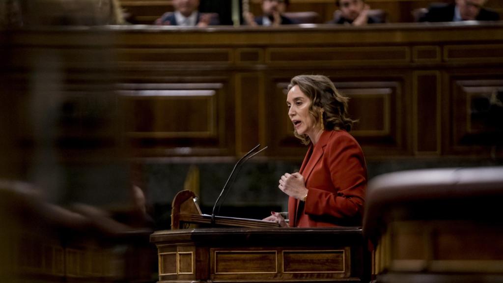 Cuca Gamarra, número dos del PP, este martes en la tribuna del Congreso.
