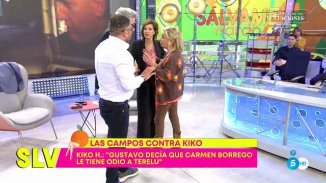 Tensión en 'Sálvame' entre Kiko Hernández y Carmen Borrego: ¡Estoy hasta los cojones!