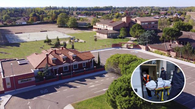 El Colegio Pinoalbar en Valladolid y el levantamiento de uno de los cadáveres